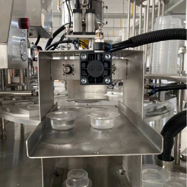 Rotary Cup Filler And Sealer For Honey Jam Ketchup Chili Sauce Tray