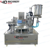 Rotary Cup Filler And Sealer For Honey Jam Ketchup Chili Sauce Tray Filling Machine
